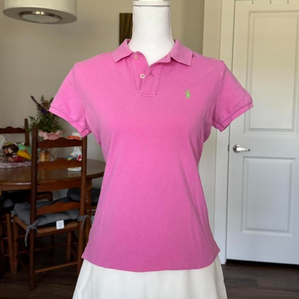 Pink Ralph Lauren Short Sleeve Polo
